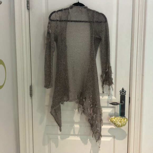 Grey Feathered Cardigan - Picture 3 of 5